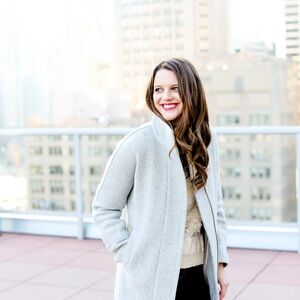 J.Crew Stadium-Cloth Wool City Coat Peacoat – Gray – Size 2